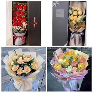 承德市隆化丰宁县宽城围场县花店同城配送七夕节11枝99朵玫瑰鲜花