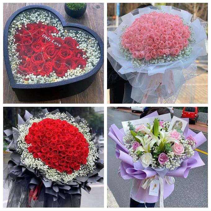 雅安市雨城名山区荥经汉源县花店同城配送女友生日情人节玫瑰花束