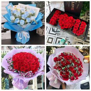 女神节订红玫瑰临汾市尧都区曲沃翼城襄汾县同城鲜花店送女友老婆