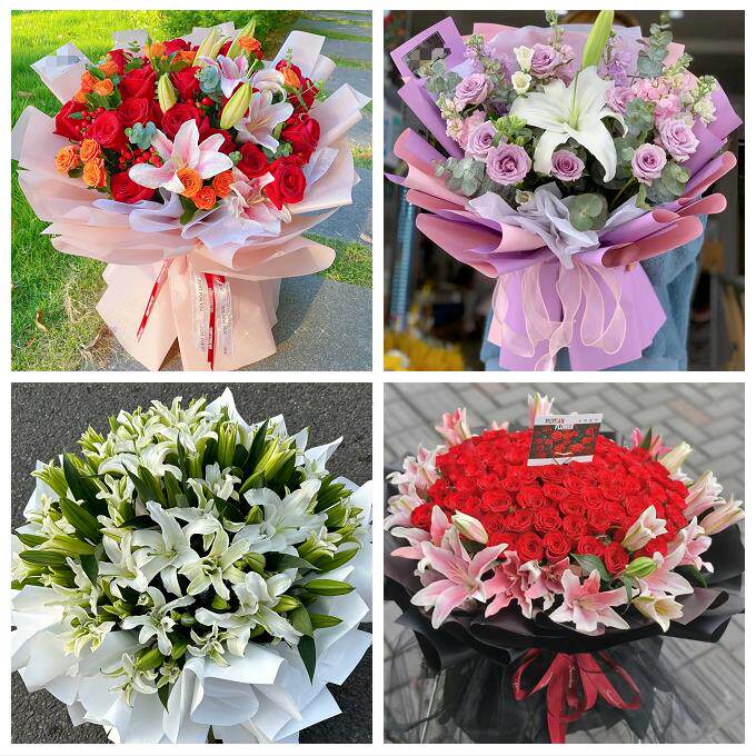 玫瑰香水百合送老婆朋友生日长春市南关宽城朝阳区二道区同城花店