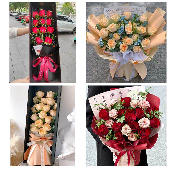 山西临汾襄汾洪洞县古县安泽县鲜花店同城配送女神节玫瑰花束礼盒