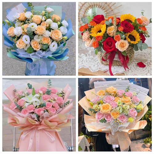 邯郸市邯山丛台复兴区肥乡区花店同城送男女友领导玫瑰混搭鲜花束