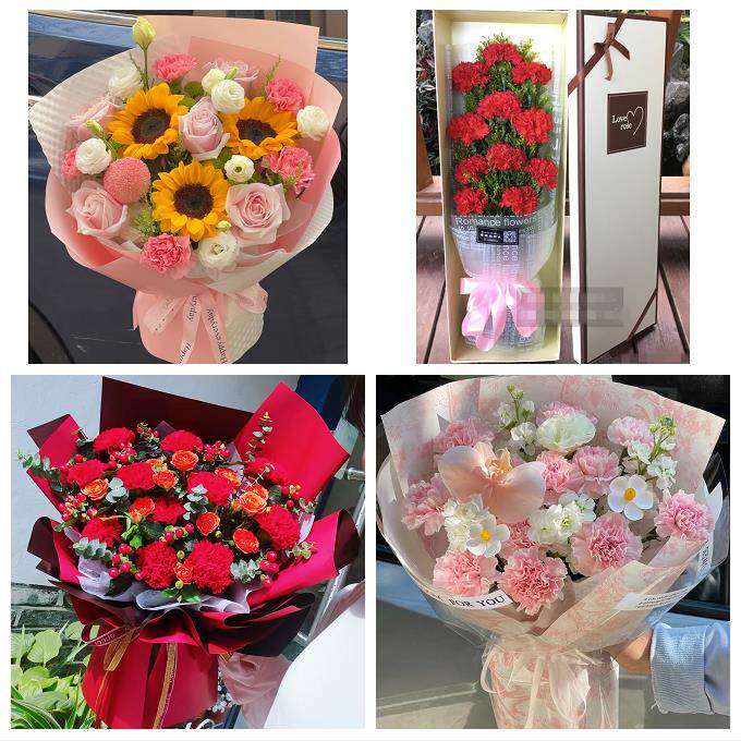 枣庄市台儿庄区山亭区滕州市同城鲜花店康乃馨百合送父母长辈生日