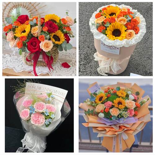 阜阳市太和阜南颍上县界首市花店同城送男女友领导玫瑰混搭鲜花束