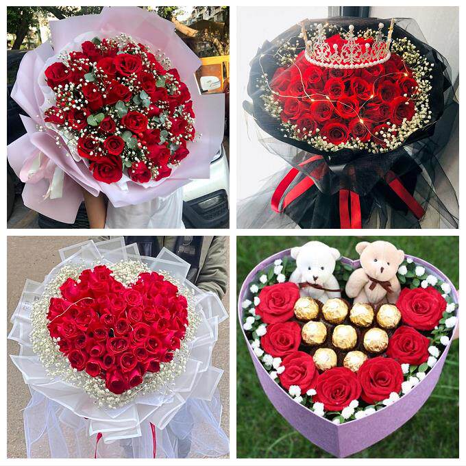 女神节订红玫瑰送内江市市中区东兴区威远县同城鲜花店送女友老婆