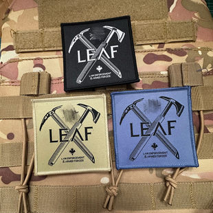 LEAF元素士气章军鸟冲锋衣魔术贴 复刻臂章7.5CM方形战术士气章