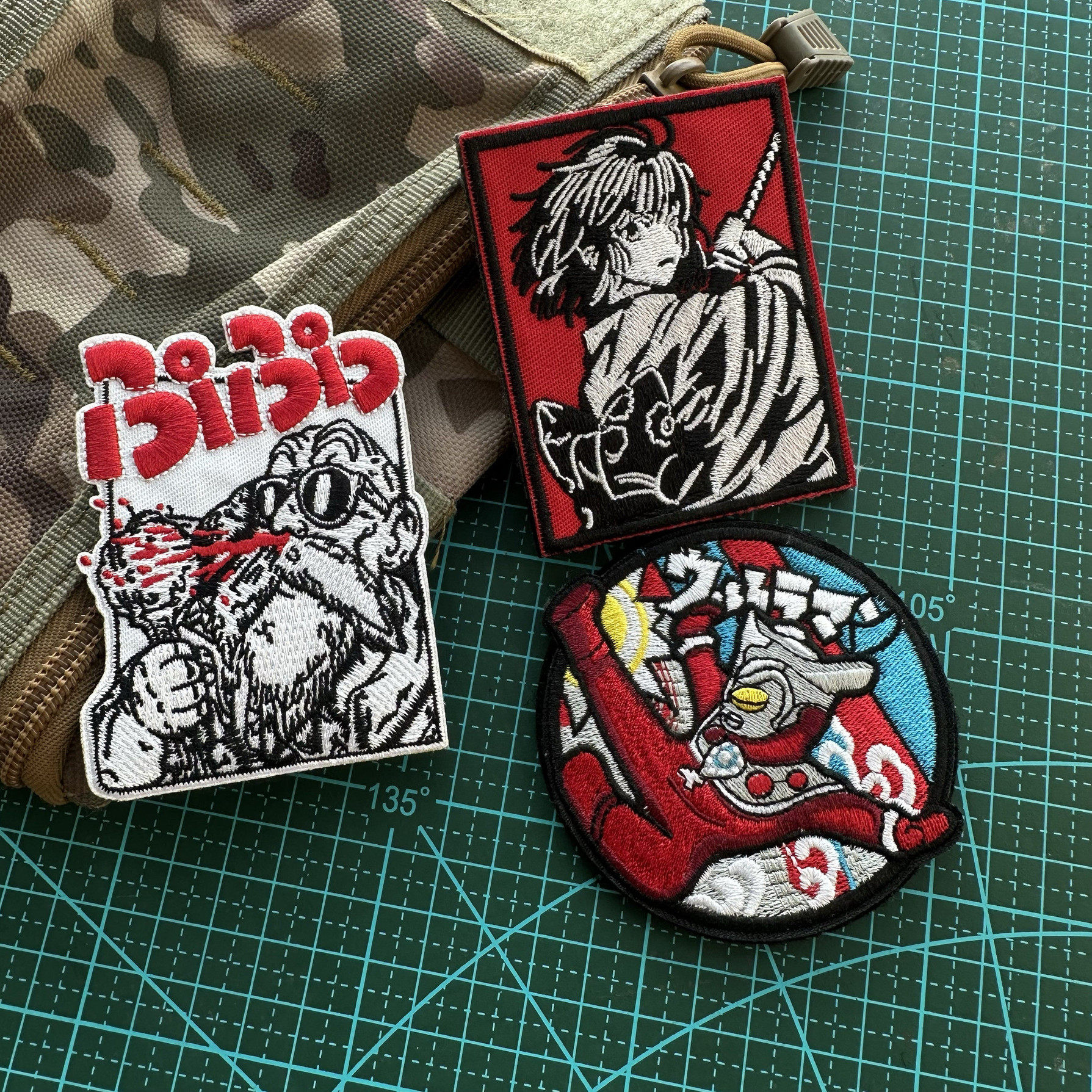 刺绣立体动漫龟仙人奥特曼趣味士气章魔术贴战术背包贴冲锋衣贴