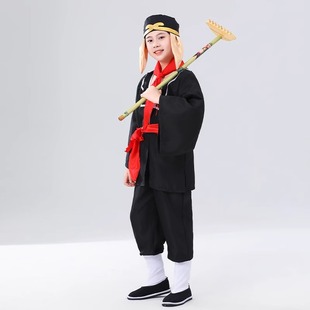 儿童猪八戒表演服全套西游记猪八戒衣服道具耙子万圣节舞台演出服