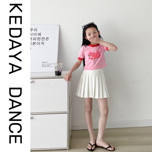 可达鸭百褶裙学院风防走光半身裙