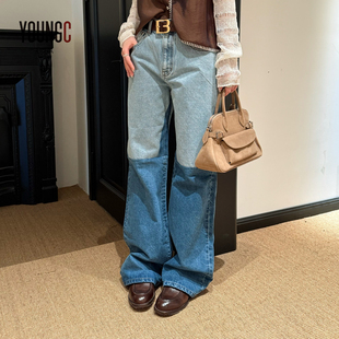 IMMI 三色拼接直筒撞色牛仔长裤 女 YOUNGC买手店 26春夏新款