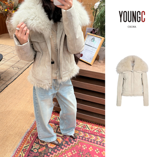 设计师品牌 毛领鹅绒夹克 no退可换 Sonata Cello