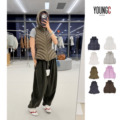 SYUGNA鱼骨小排骨马甲鹅绒羽绒服