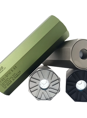 OSS八角消音器SI装饰消 全金属逆牙14 AR 416 司骏 精击