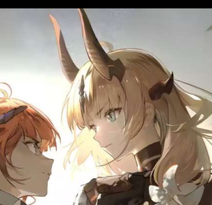 创意定做明日方舟 焰影苇草 角头饰cosplay道具