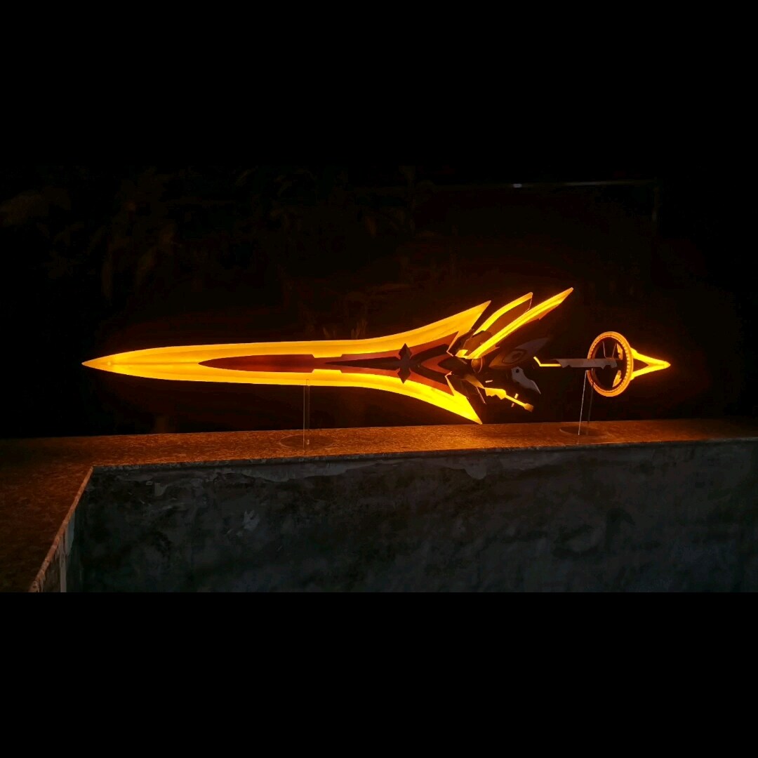 崩坏3凯文rd 齐格飞量塔姬发光劫灭大剑cosplay武器装备道具