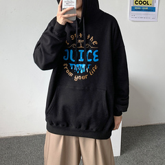 Lovers' hip hop autumn hooded lovers' sweater loose panda print boys' and girls' coat