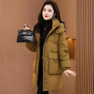 宽松加厚时尚 冬季 棉衣韩版 面包服女中长款 洋气羽绒棉服棉袄潮 新款