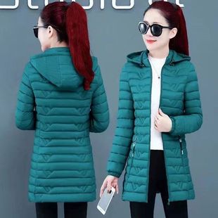 寒服保暖轻薄大码 2025新款 显瘦棉服可脱帽修身 棉衣韩版 外套 中长款