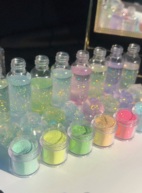 幻金钻石粉 水晶滴胶不沉底装饰 流麻装饰幻彩美甲粉