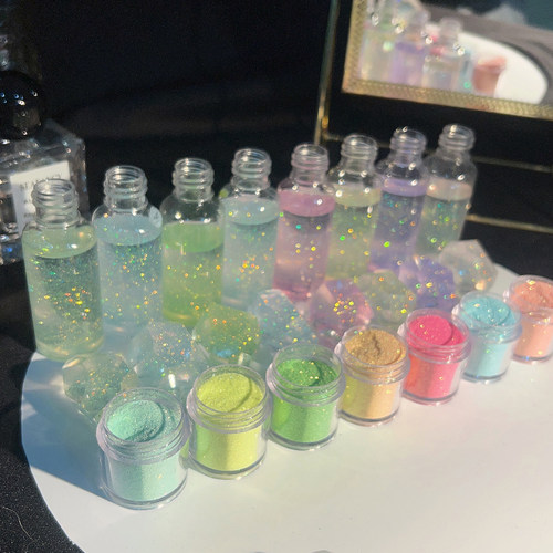 幻金钻石粉 水晶滴胶不沉底装饰 流麻装饰幻彩美甲粉