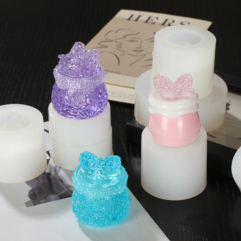 硅胶钻石迷你布丁瓶模具diy