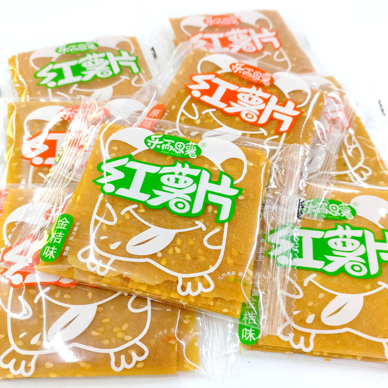 乐而思薯红薯片散装500g地瓜红薯脆片芝麻原味休闲小零食湖南特产