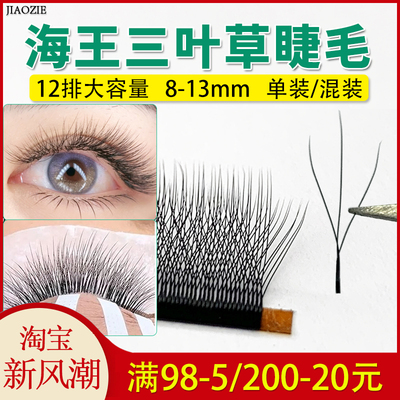 海王三叶草睫毛小绒花自然yY日式