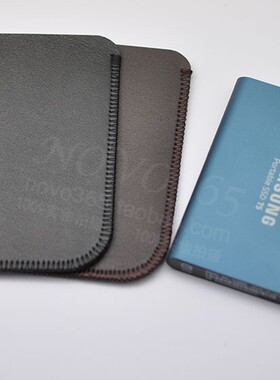 超简约适用于 三星T5 T3 T7 移动SSD硬盘保护套内胆包 超纤皮内袋