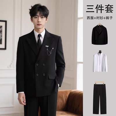 小众设计感DK制服情侣小西服男