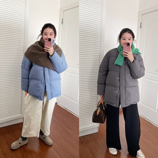 Decemberrush 简约通勤加厚白鸭绒保暖羽绒服外套