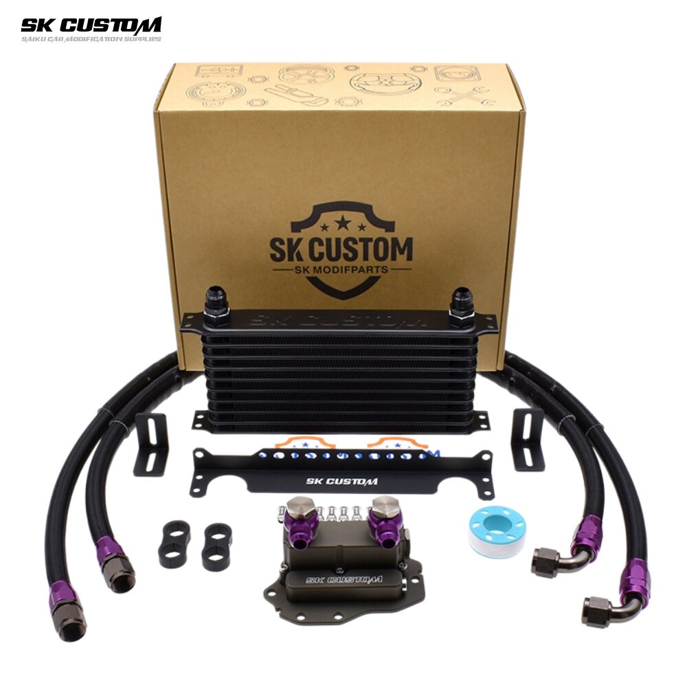 SK CUSTOM适用宝马B48TU恒温机油散热器G20 G28 G38G05发动机冷却