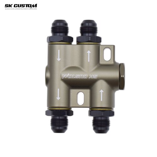 SK CUSTOM 改装油冷油饼外置节温器发动机变速箱油冷外置恒温器