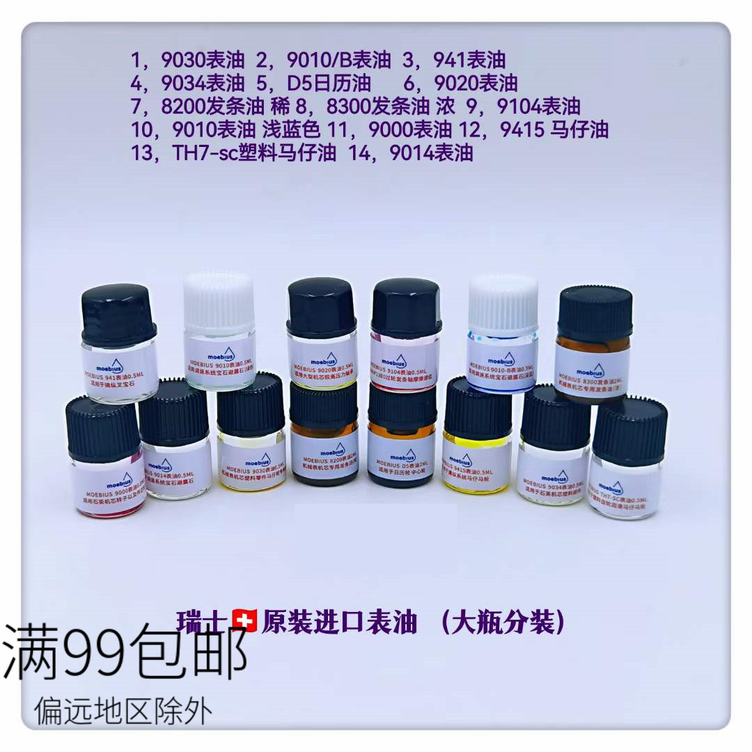 瑞士CH进口表油分装瓶