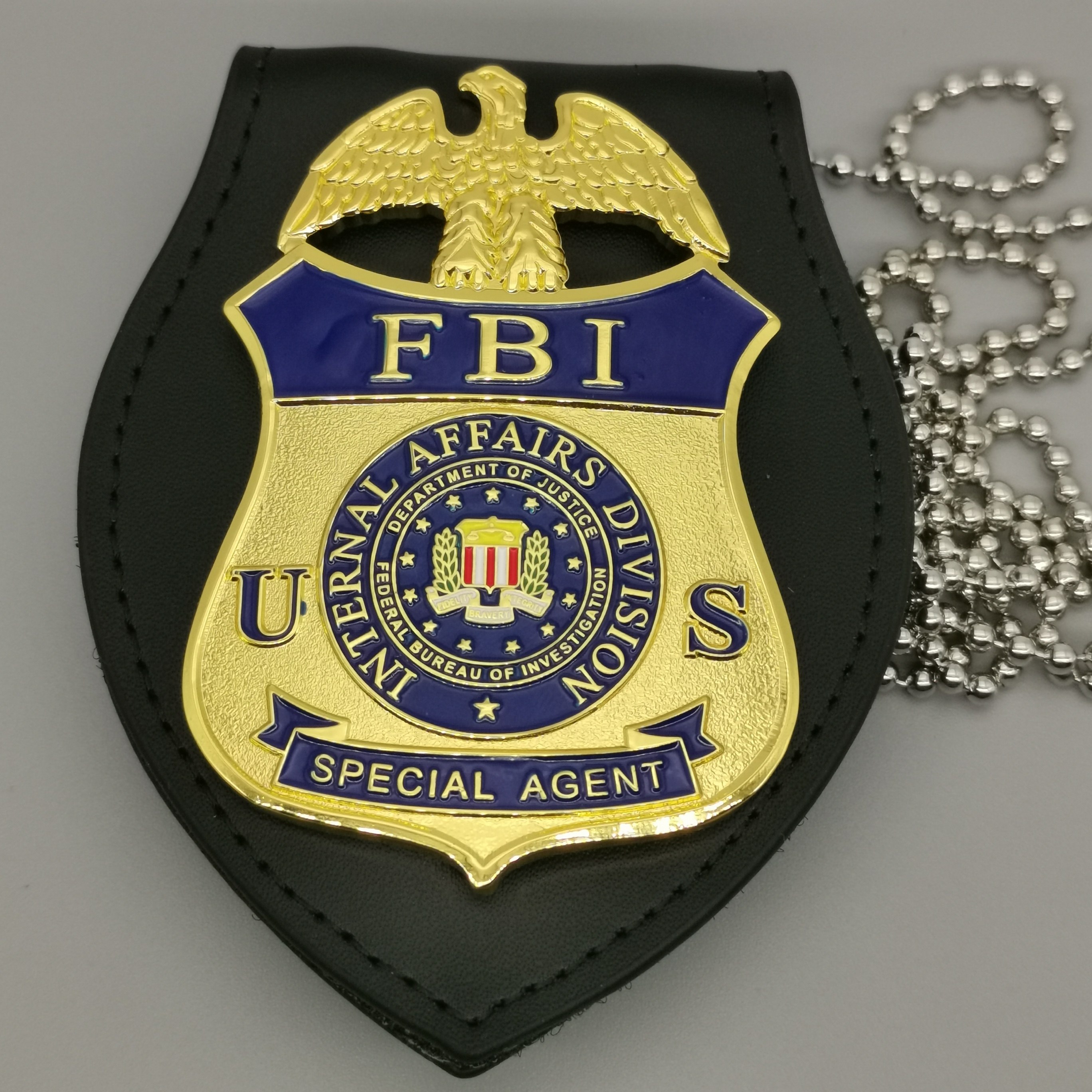 美囯联邦US 内部调查 FBI 金属大徽章  肩章 胸章  现货 纯铜材质