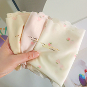 女士轻薄款 透气清凉 10D草莓冰丝无痕内裤 少女中腰速干波浪边三角