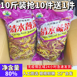 商用清水蕨菜新鲜带箱10斤炒菜凉拌菜火锅麻辣烫熟食下饭菜食材