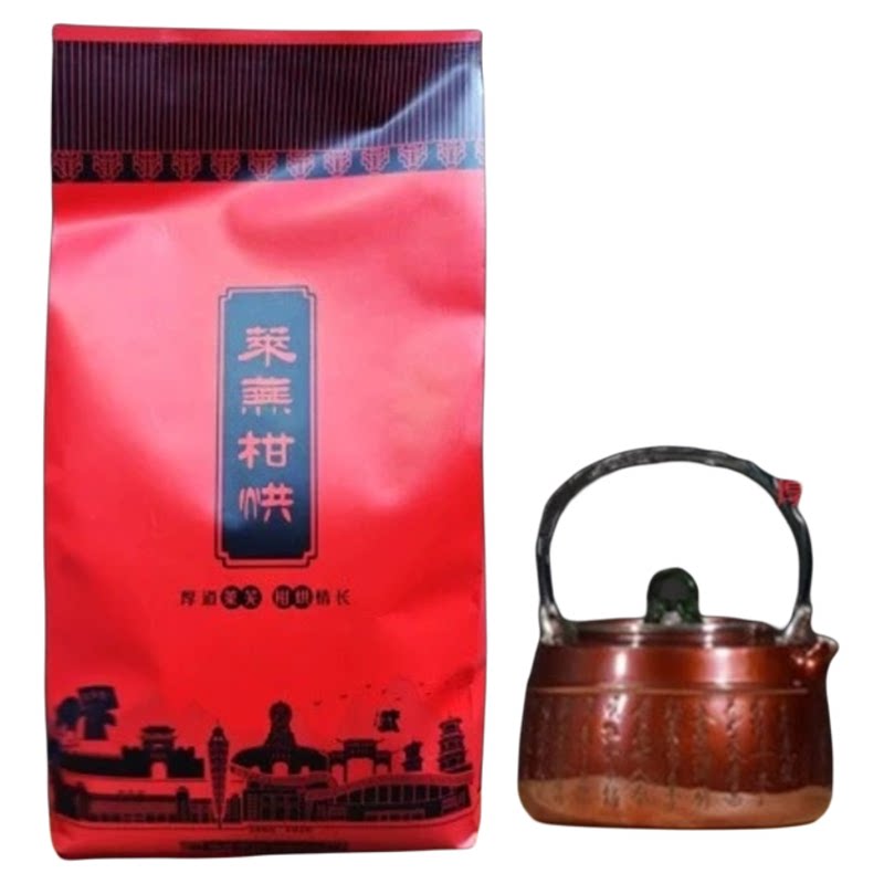 山东莱芜干烘茶袋装(黄汤)400g五福茶业山东老字号黄茶大把抓