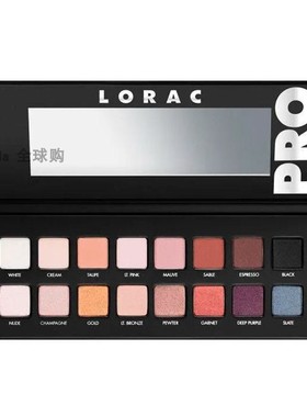 现货Lorac Pro Palette一二三四代哑光珠光自然眼影盘+眼部妆前乳