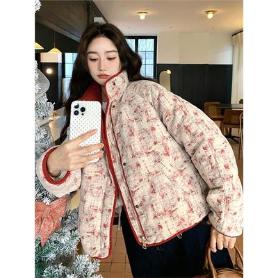 羽绒服女2025年冬季新款小个子韩系网红加厚保暖白鸭绒小香风外套