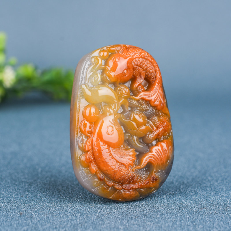 天然云南黄龙玉连年有鱼吊坠男女款项链坠挂件金玉满堂金鱼平安牌,珠宝/钻石/翡翠,颈饰,淘宝优惠券,粉丝福利购,淘宝优惠卷