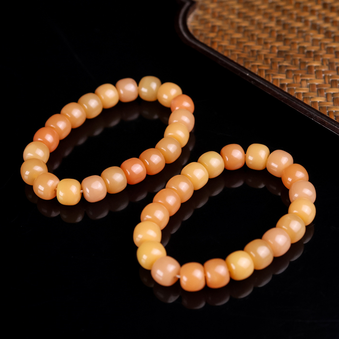 新疆和田玉籽料原石手链男女款玉石手串手排天然玉石和田黄玉玉器