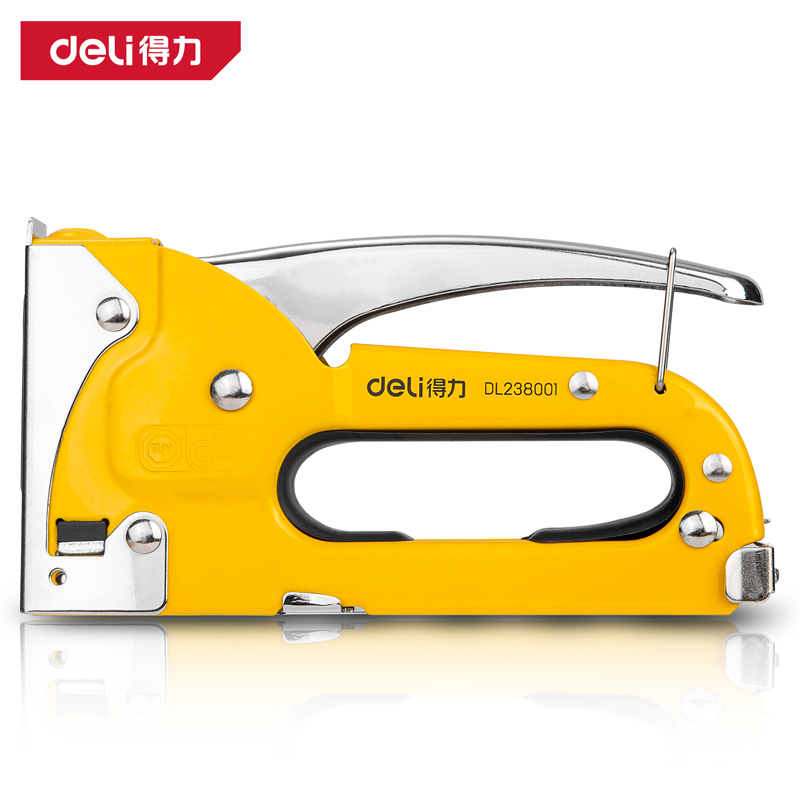 deli得力单用门型手动打钉枪木工家用装修钉枪器射钉器 DL238001