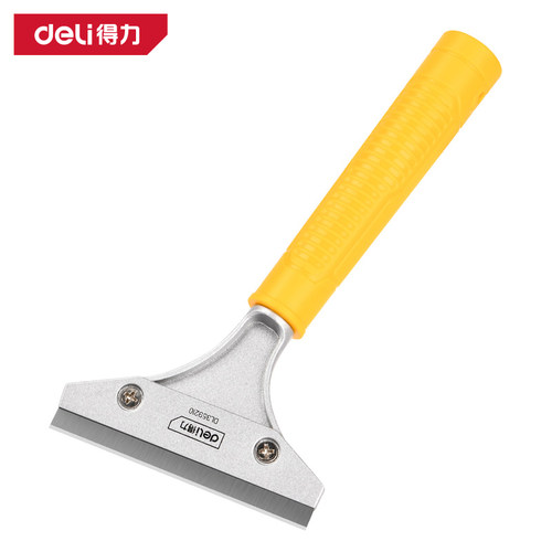 deli得力铝合金清洁刀玻璃刮污刀保洁瓷砖美缝工具铲刀 DL359210