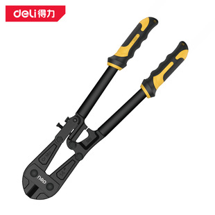 deli得力高耐磨CrMO钳头加厚钢管防滑包胶手柄断线钳钢筋剪DL4624