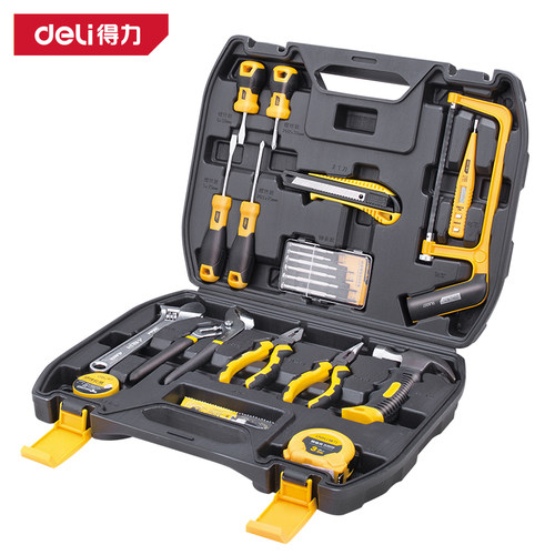 deli得力家用日常电工综合维修箱手动五金多功能套装 DL1021 5961