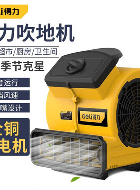 deli得力吹地机地面吹干机鼓风机通风除潮除湿鼓风机商用地面干燥
