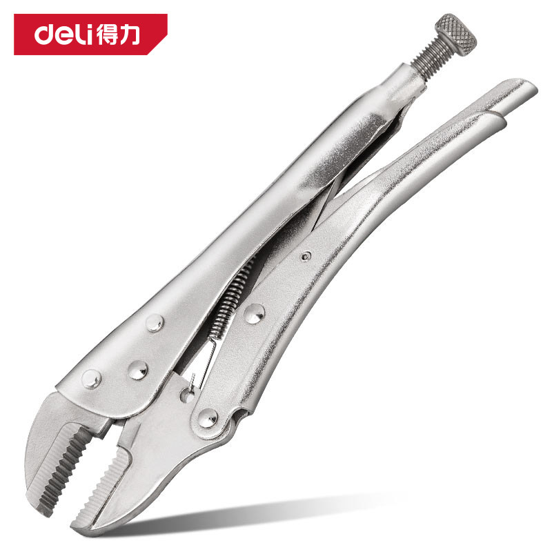 deli得力10寸重型直口带刃大力钳多功能压力钳固定工具 DL109010