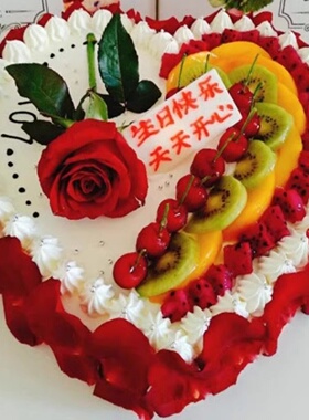 网红女士女神水果生日蛋糕店全国同城配送昆明官渡呈贡盘龙安宁市