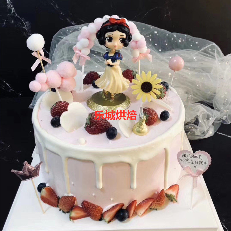 网红个性小仙女公主水果生日蛋糕店全国同城配送上海长宁徐汇静安