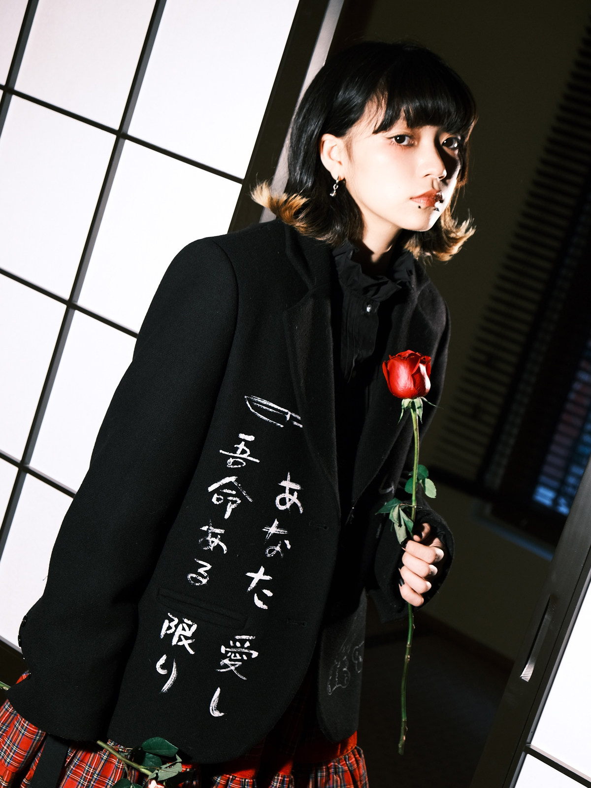 Japanese Graffiti Wool Jacket: Black Meugler Suit - Buy from Taobao, China | Shopme Agent